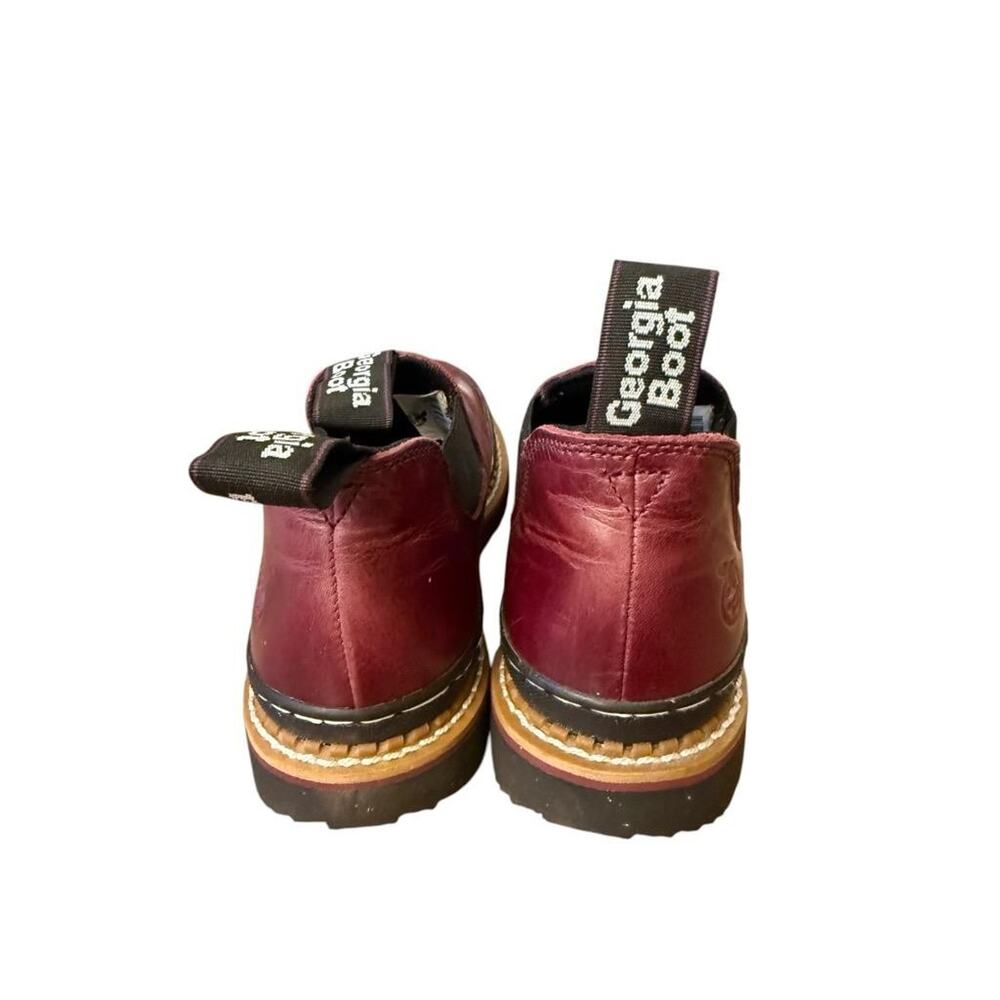Georgia Giants Romeo Chelsea Boot Maroon Leather Women size 9.5 - Picture 3 of 5
